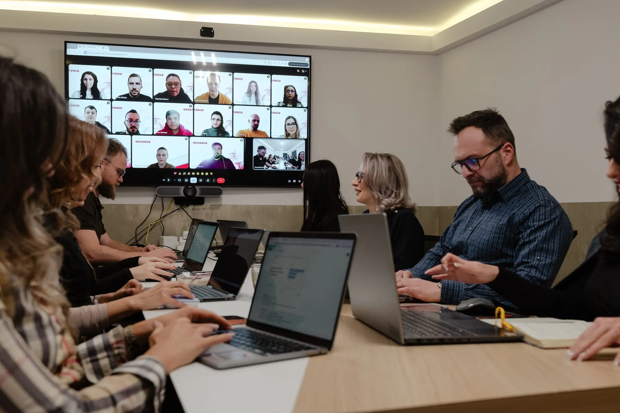 The We As Web team at the Cluj-Napoca headquarters